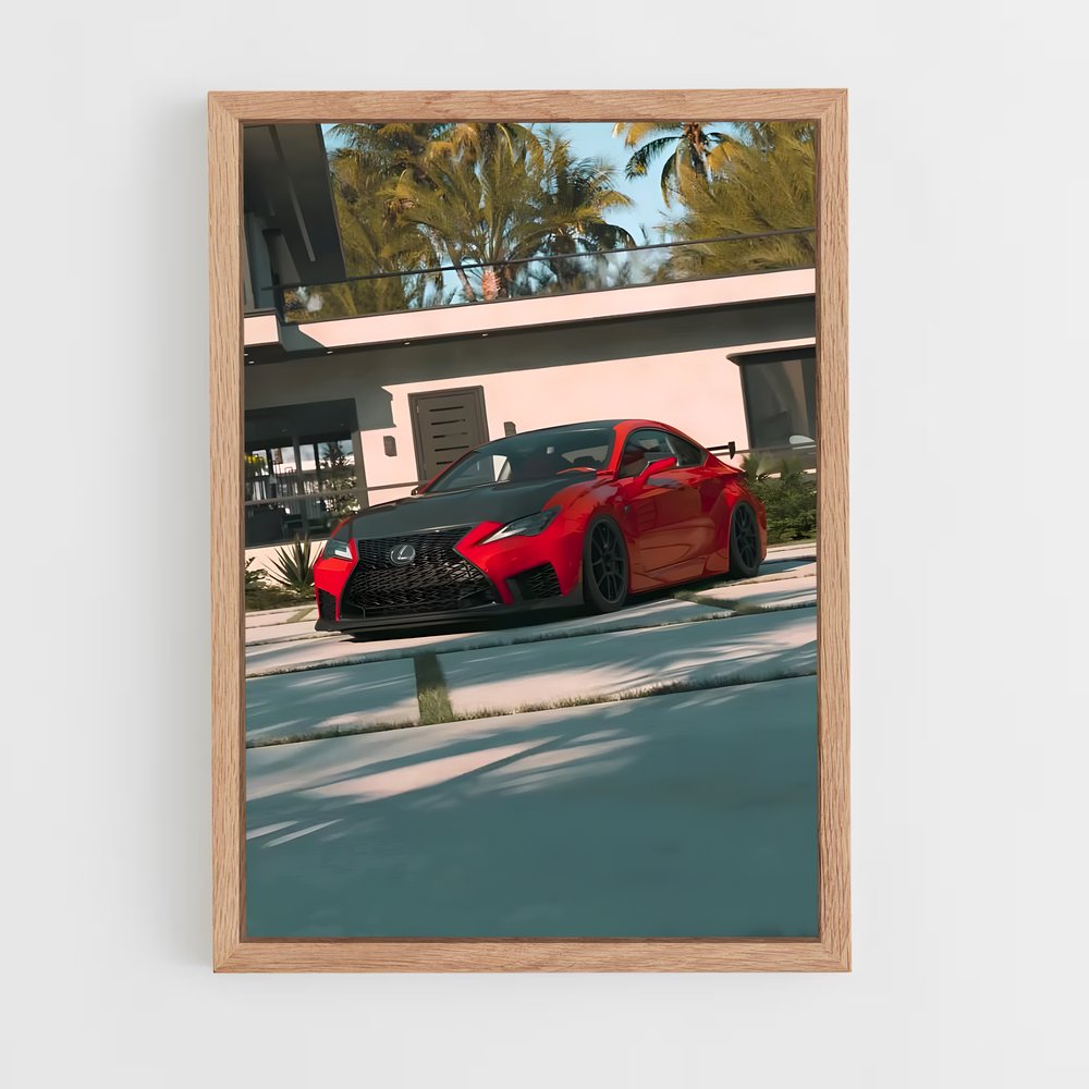 Poster Rétro Racer – affiche Lexus (vue 4)